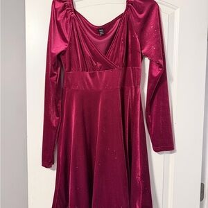 SHEIN Pink Long Sleeve Dress